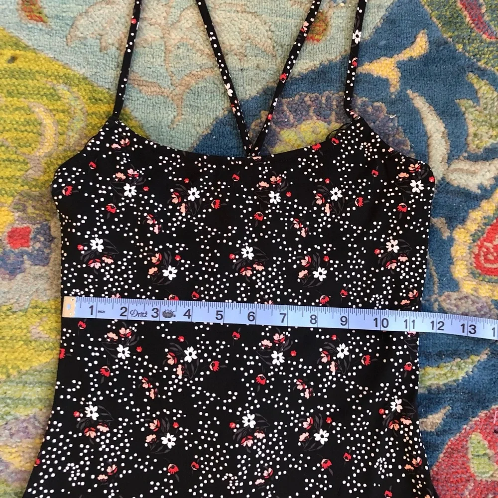 H&M Divided Black Floral Strap Dress - Picture 6 of 6